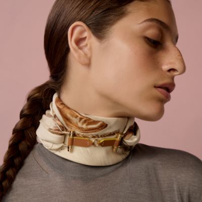 イエロー - レディス カシミヤショール＆ストール | Hermès - エルメス